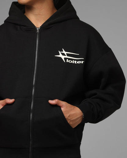 Loiter Ultra Hybrid Zip Hoodie Black/Camo