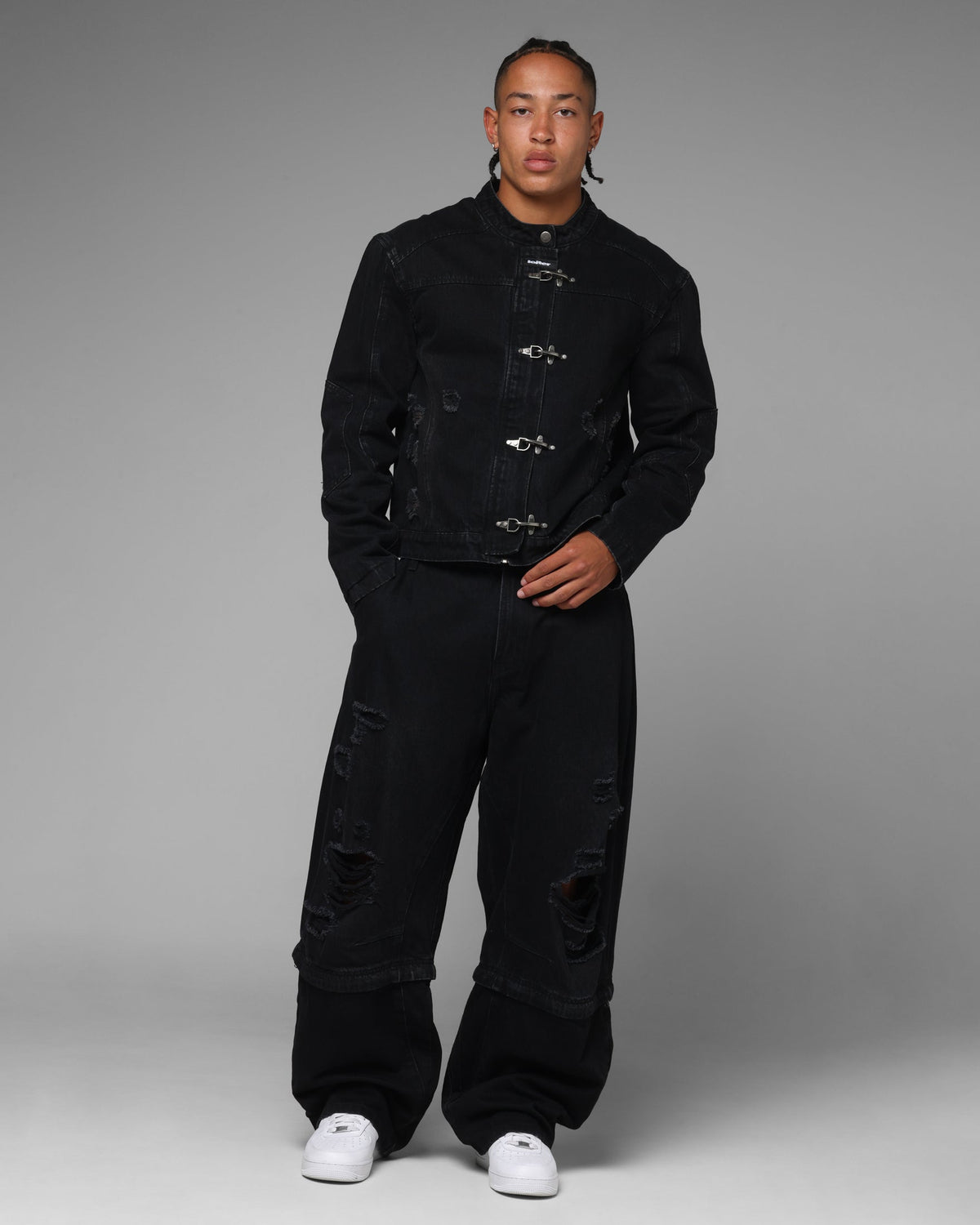 Loiter Thrasher Jacket Washed Black