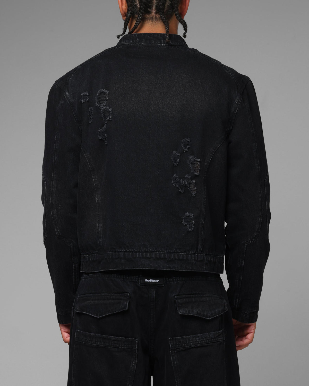 Loiter Thrasher Jacket Washed Black