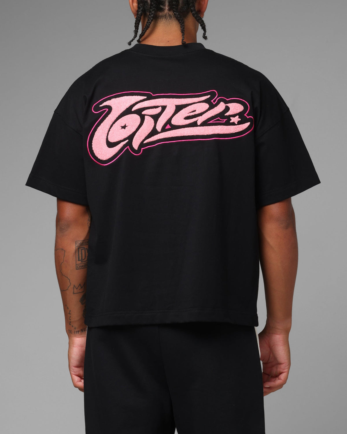 Loiter Jet Stream Chenille T-Shirt Black