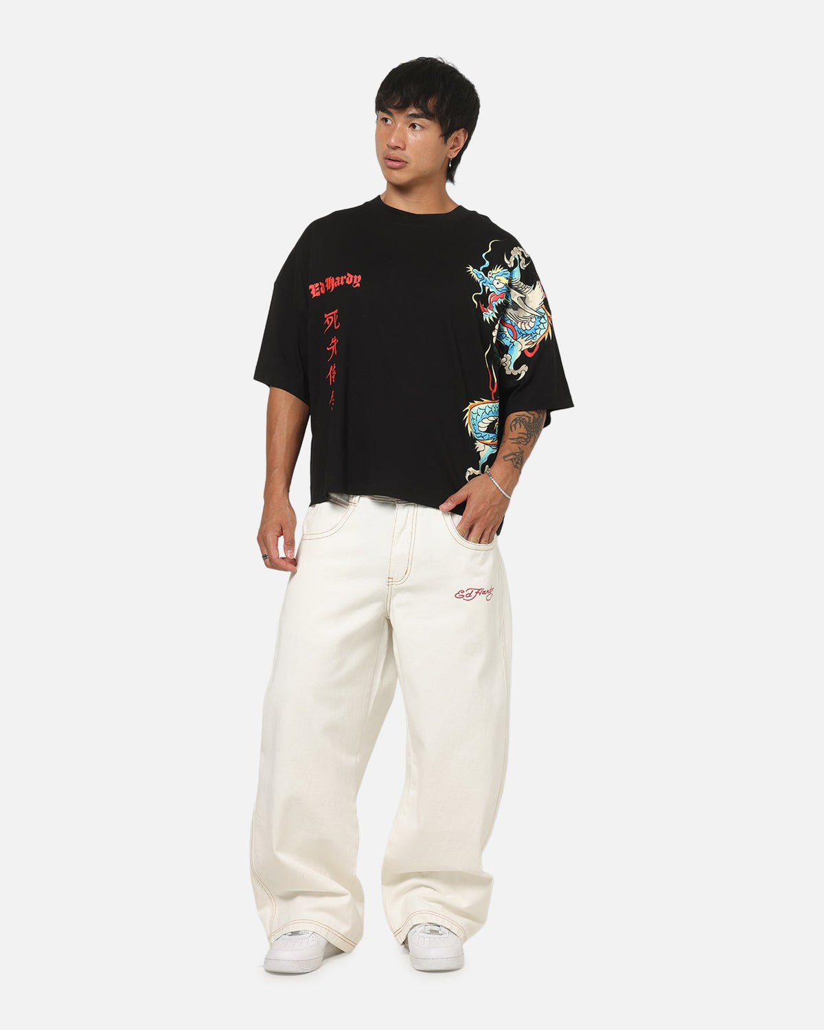 Ed Hardy Fireborn T-Shirt Black