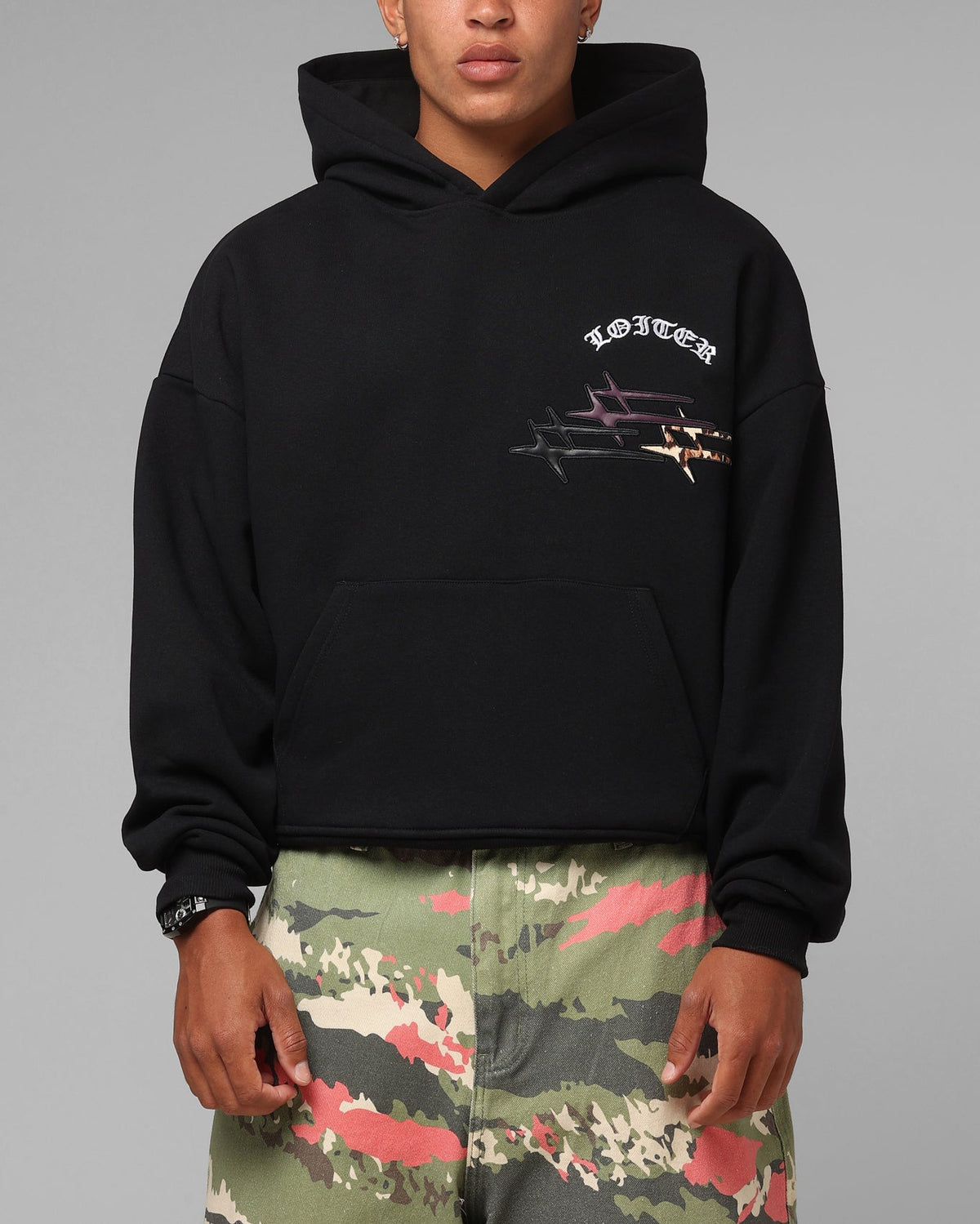 Loiter Star Global Hoodie Black