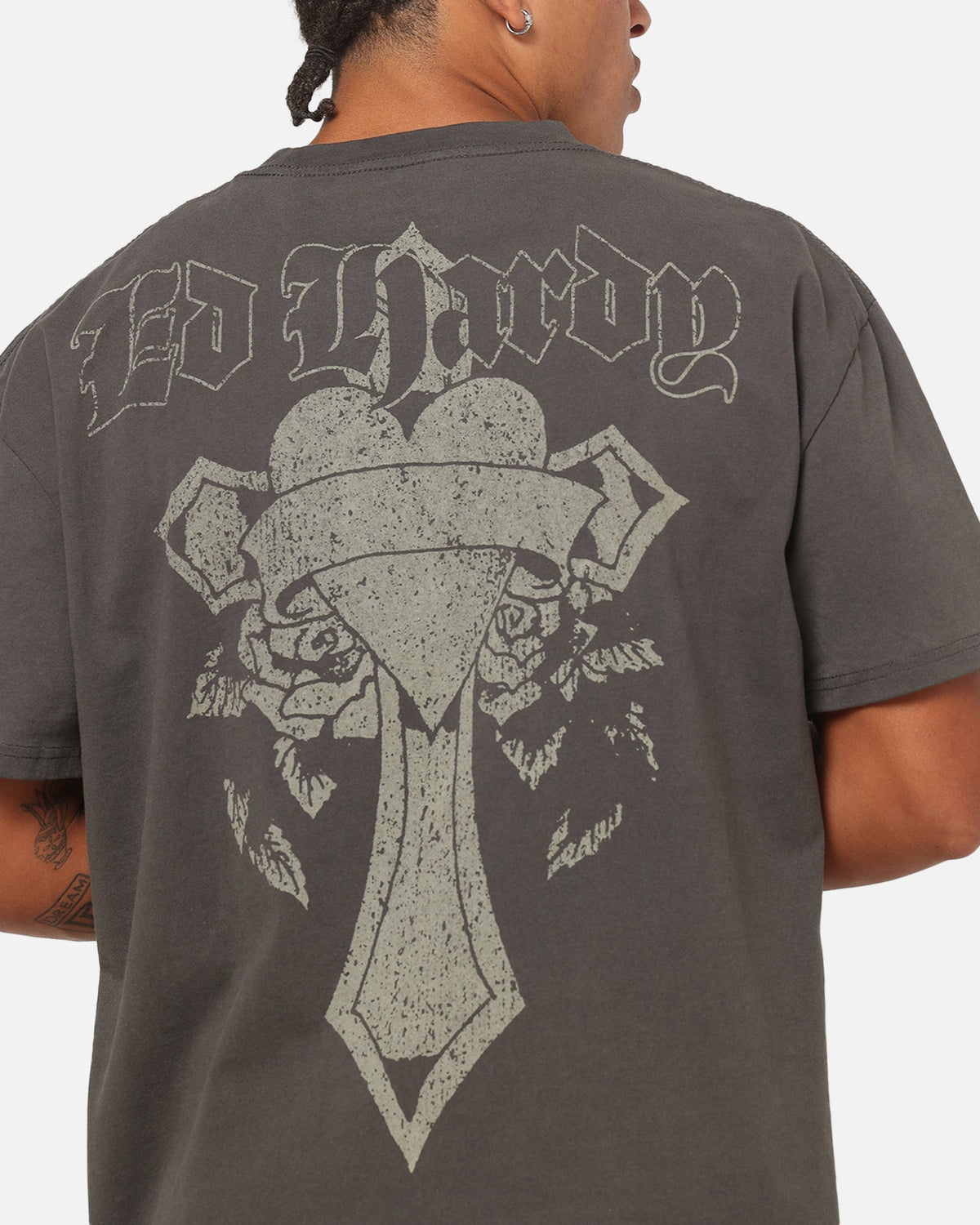 Ed Hardy Sacred Heart T-Shirt Black Wash