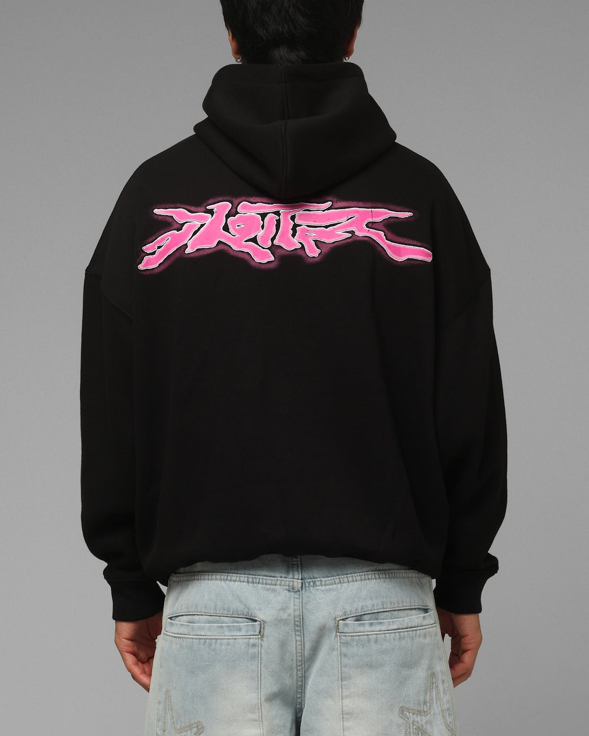 Loiter Cyber Logo Hoodie Black