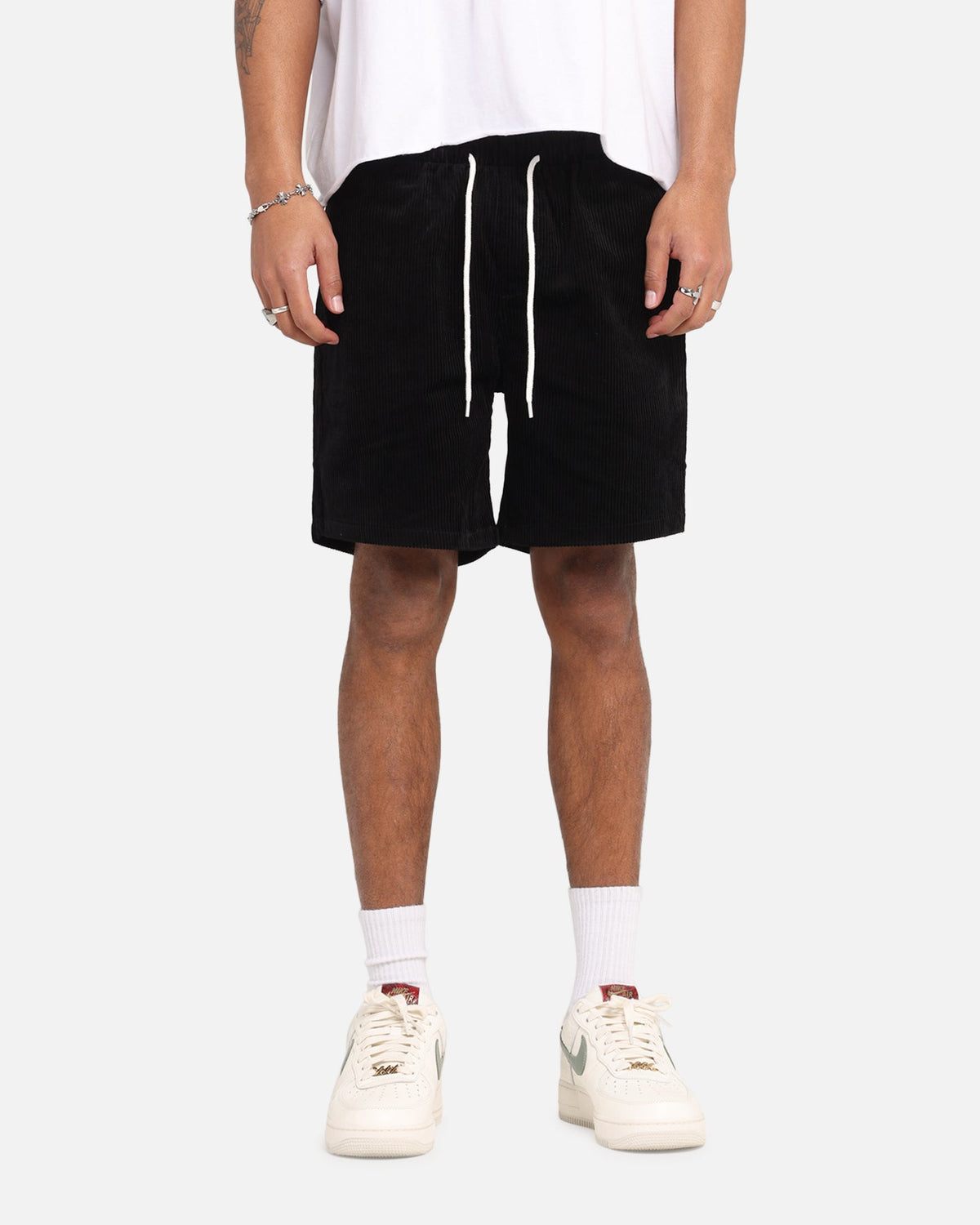 XXIII Riven Cord Shorts Black