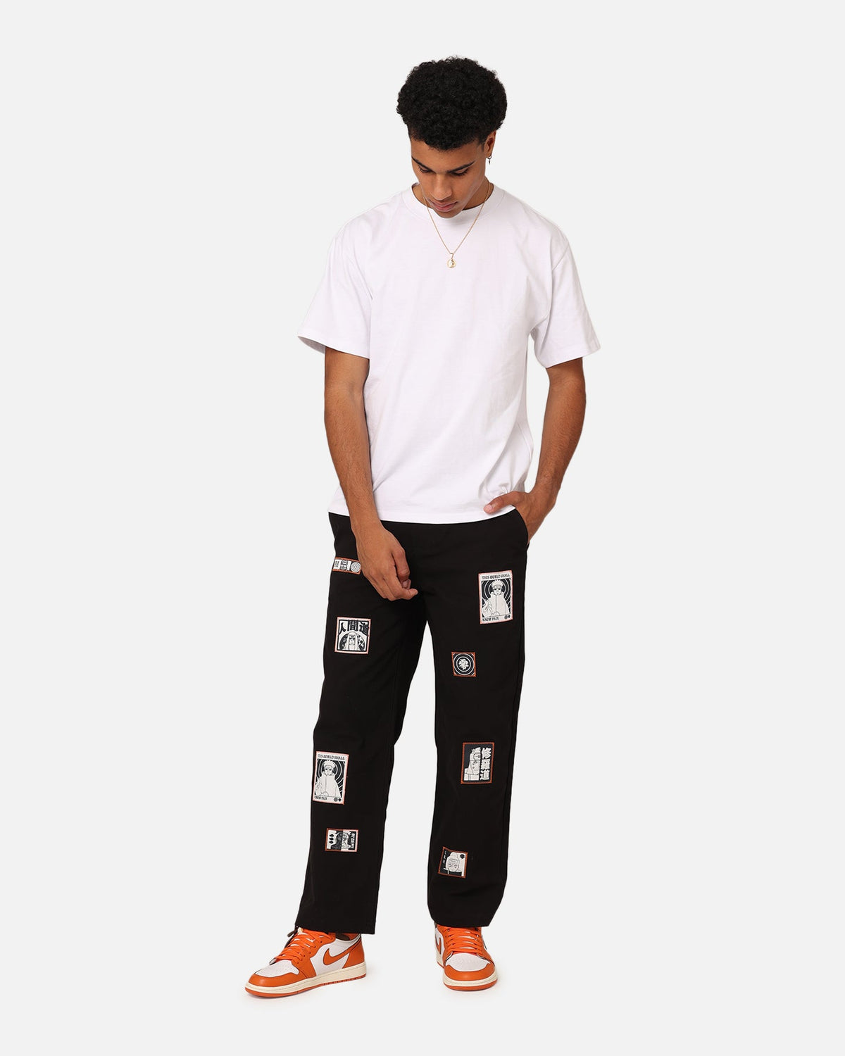 Goat Crew X Naruto Pain Work Pants Black