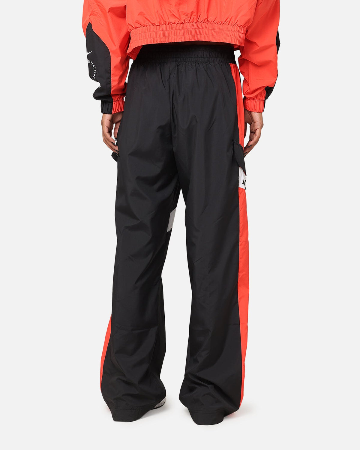 Nike Women's Sportswear Woven Oversized Pant Black/Light Crimson/White