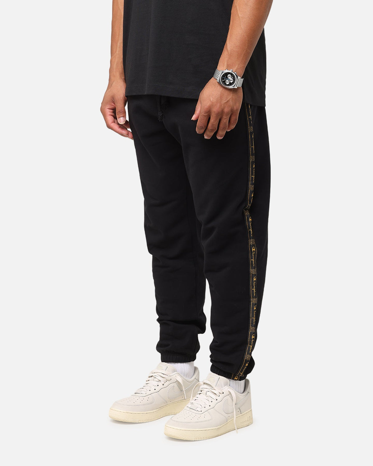 Champion Lux Taping Joggers Black