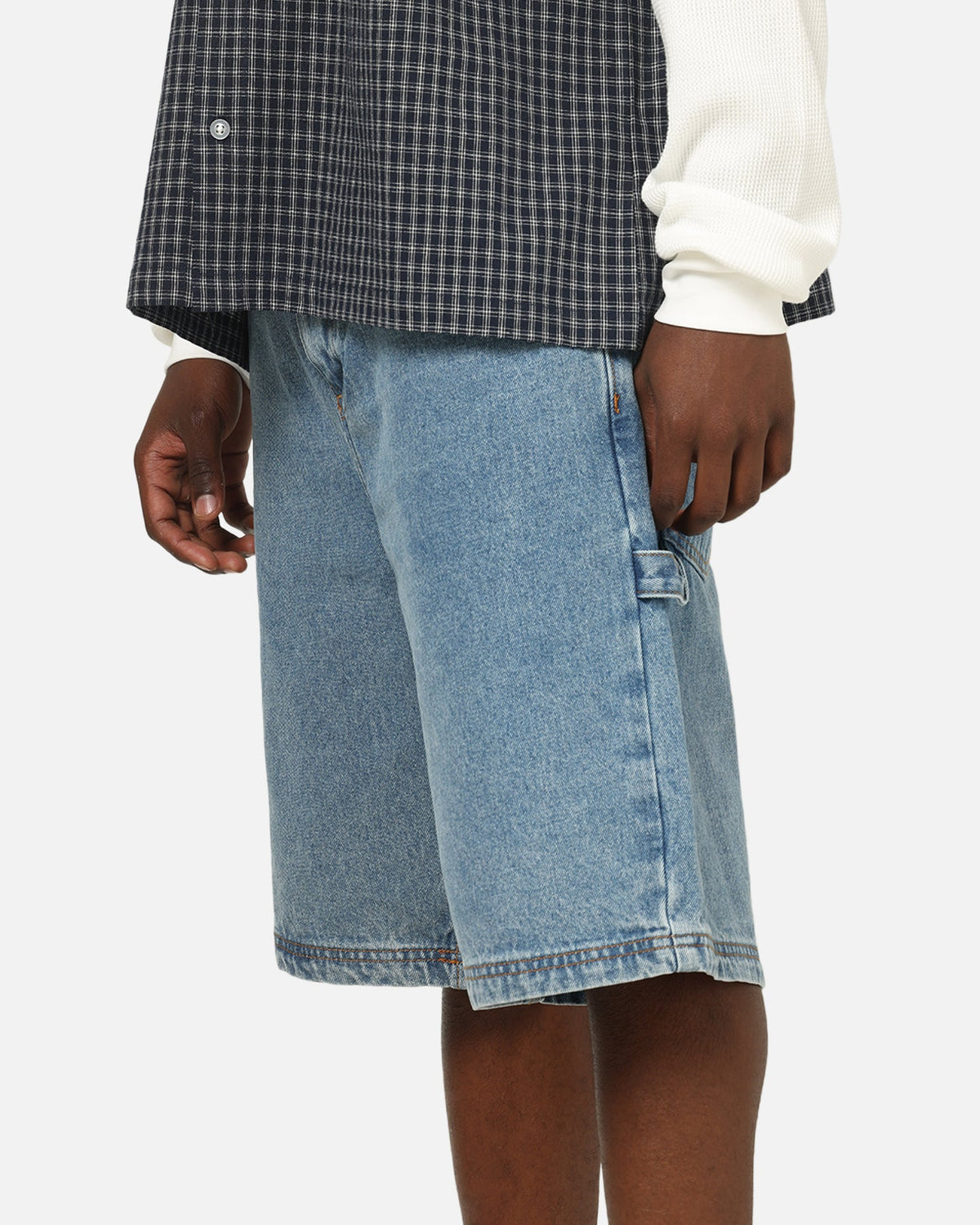 Carre Carpenter Jorts Mid Blue Denim