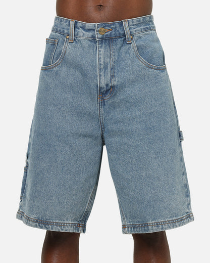 Carre Carpenter Jorts Mid Blue Denim