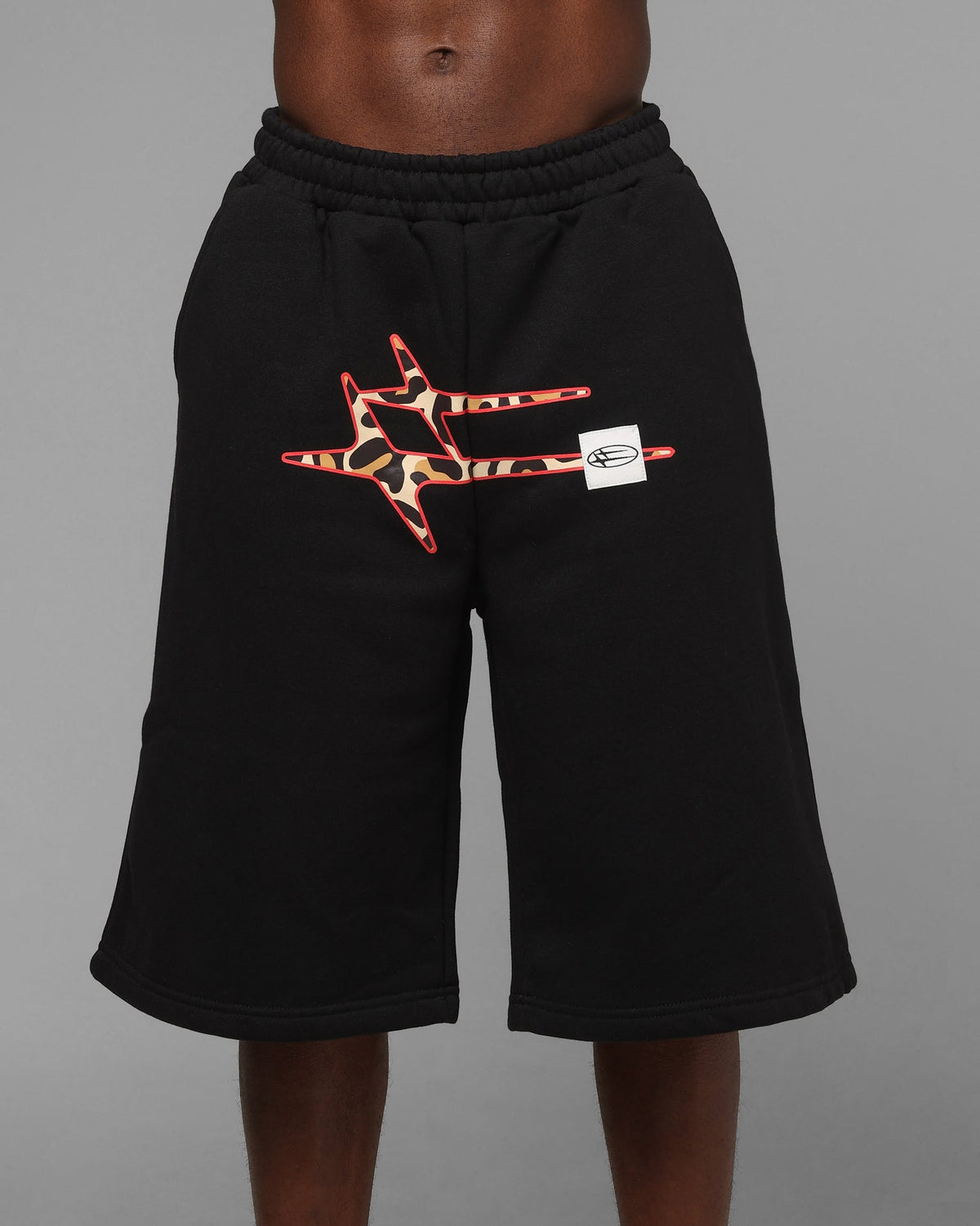 Loiter Hybrid Premium Shorts Black/Leopard