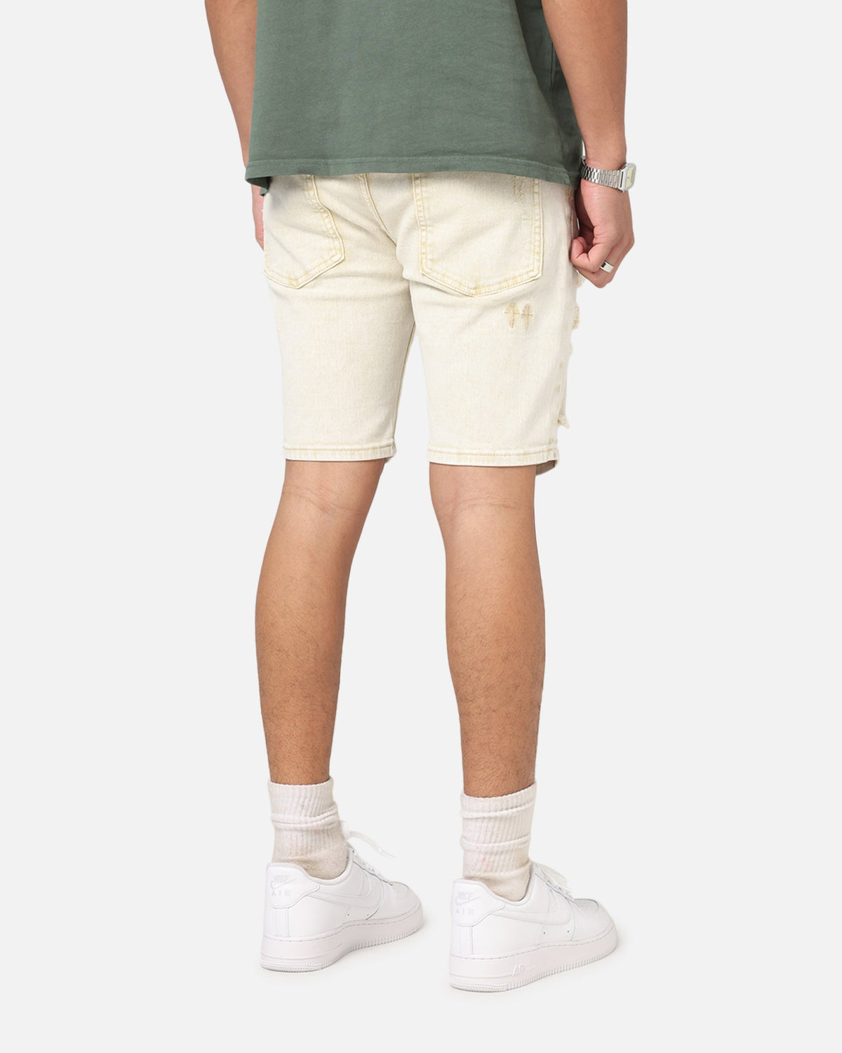 Saint Morta Dynasty V2 Denim Shorts Dirty Blonde