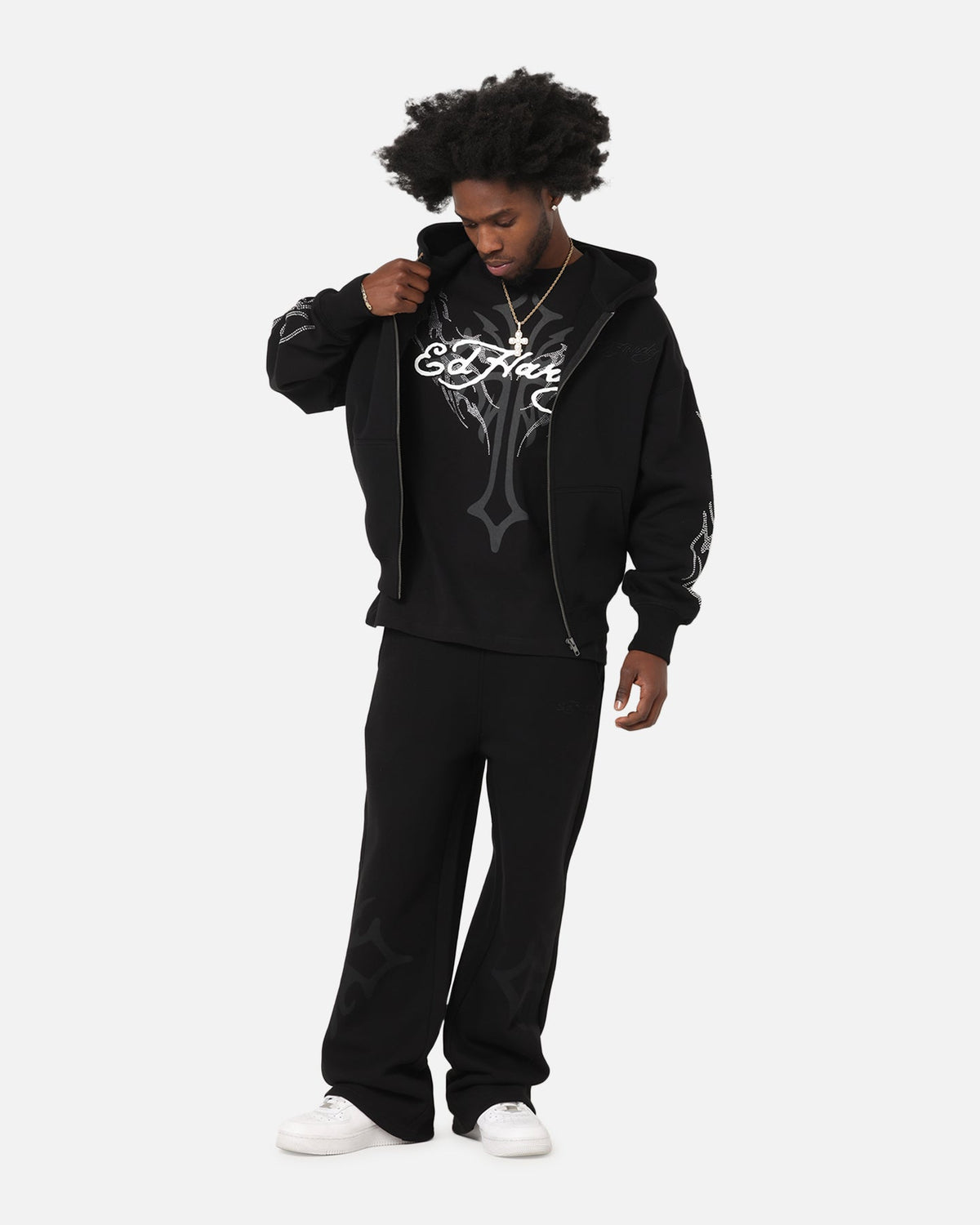 Ed Hardy Trinity Sweatpants Black
