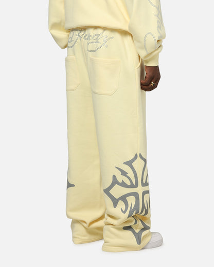 Ed Hardy Trinity Sweatpants Butter Yellow