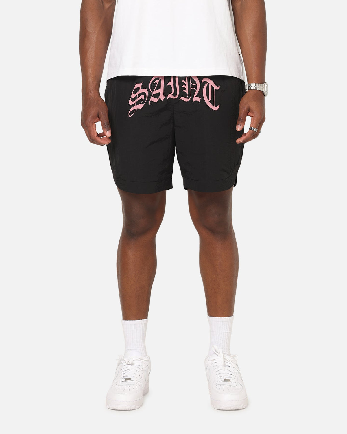 Saint Morta Lucius Shorts Black/Pink