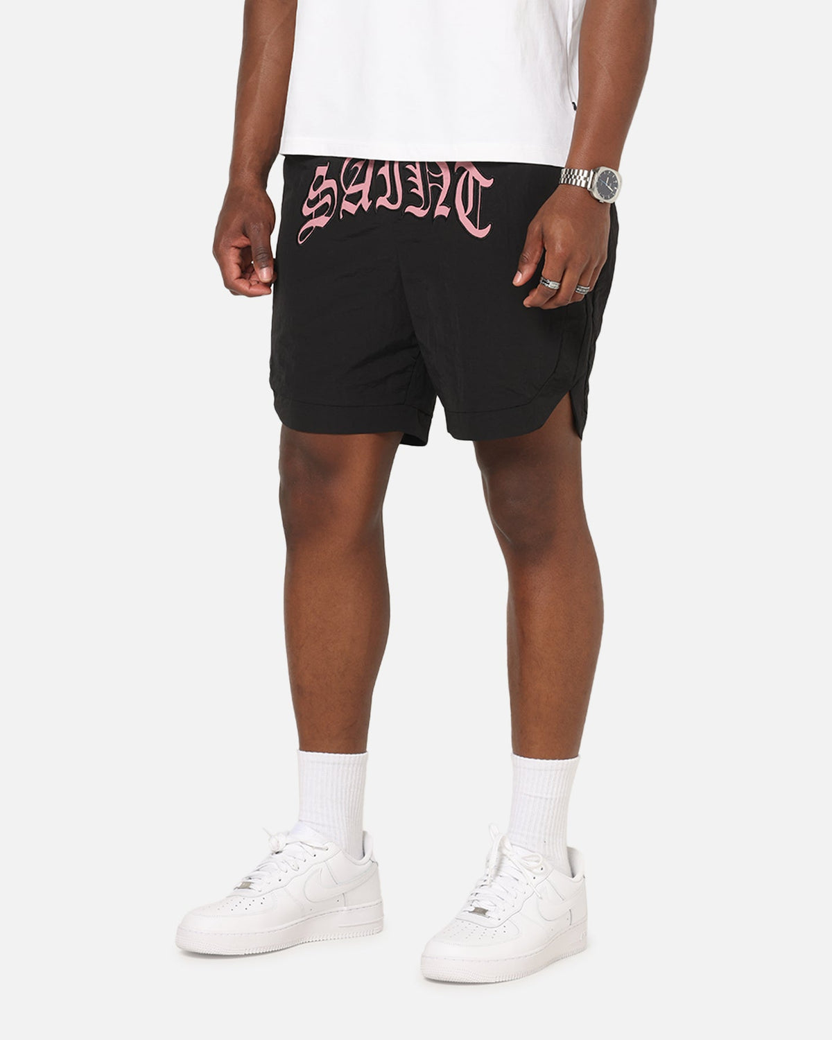 Saint Morta Lucius Shorts Black/Pink