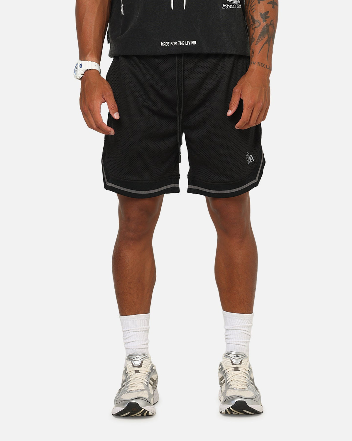 Saint Morta Athletc Taped Basketball Shorts Black