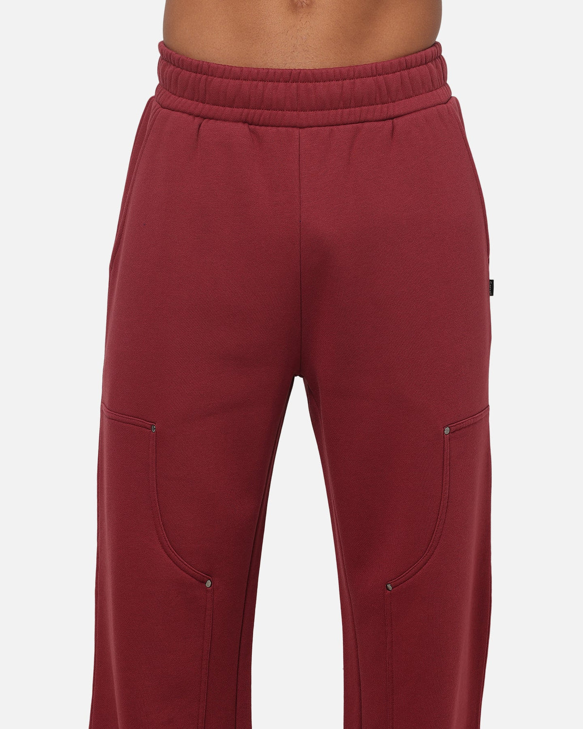 Carre Rivet Trackpants Burgundy