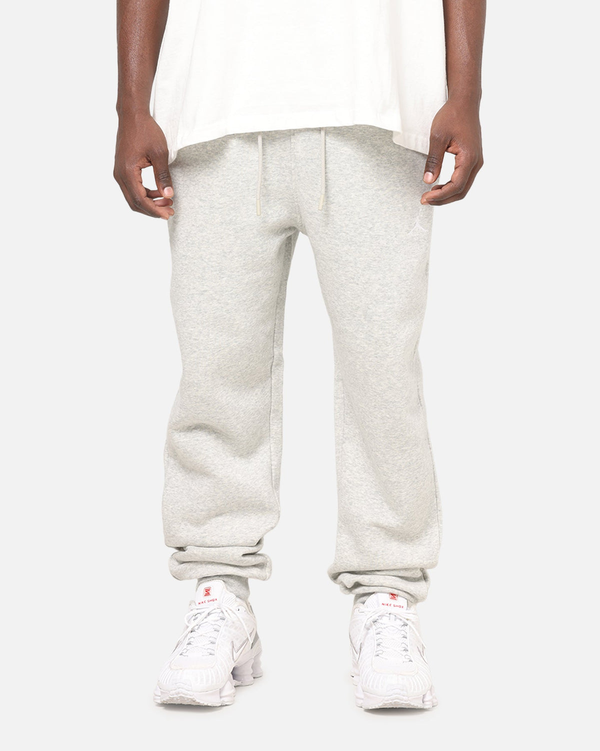 Jordan Brooklyn Fleece Pants Grey Heather/White