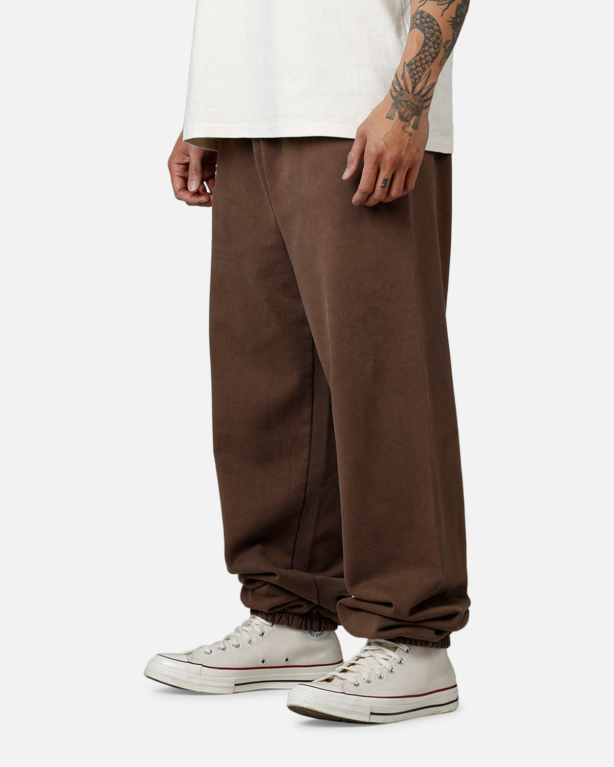 American Thrift Jogger Pants Washed Brown