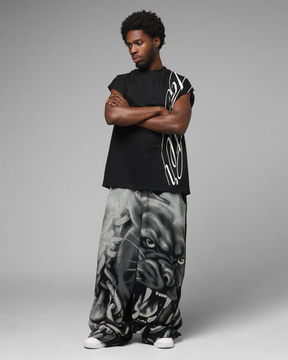 Loiter Airbrush Sweatpants Black