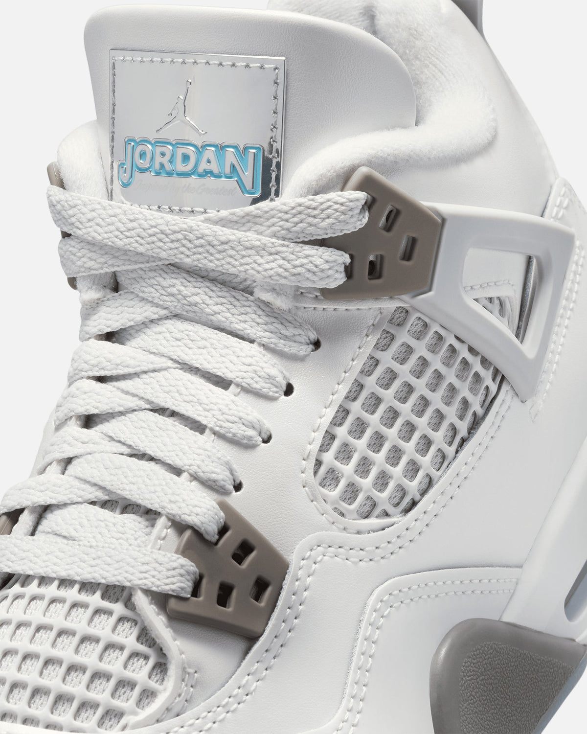 Jordan Kids' Air Jordan 4 Retro "Blue Chill" (GS) Photon Dust