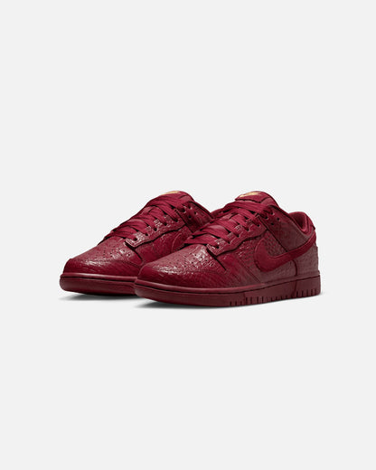 Nike Women's Dunk Low "Croc Skin" Team Red