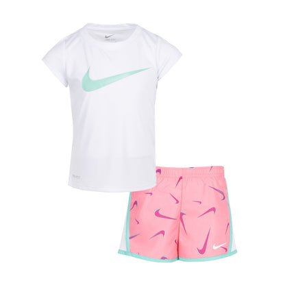3D Swoosh AOP Woven Short Set - Kids
