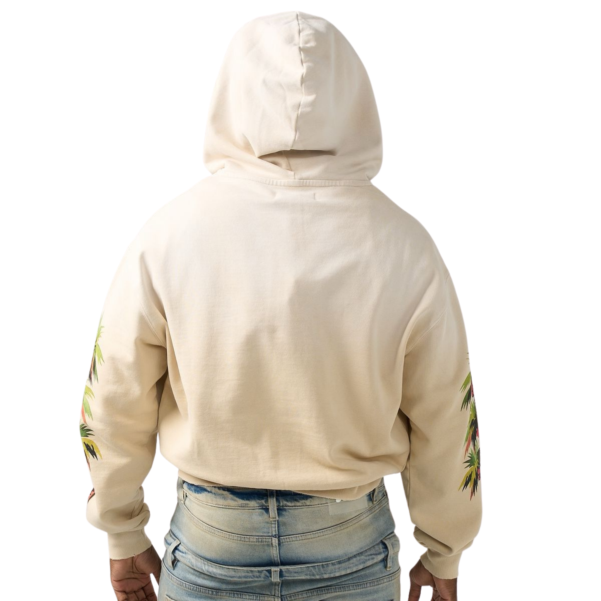 DUAA "Stay" Zip Up Hoodie (Cream)