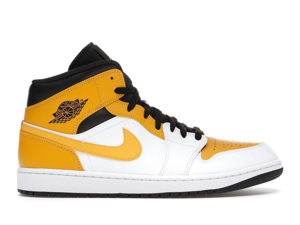 Air Jordan 1 Mid University Gold White Black 554724-170 Sneakers