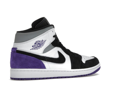 Air Jordan 1 Mid SE Purple White Black Light Solar Flare Varsity Purple 852542-105