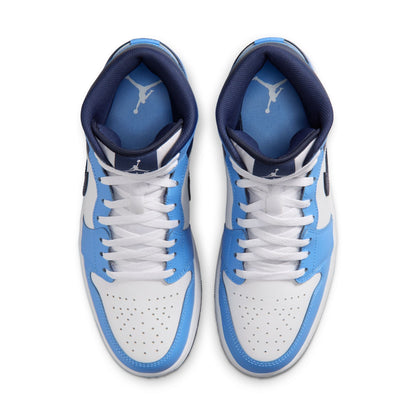 AIR JORDAN 1 MID - UNIVERSITY BLUE