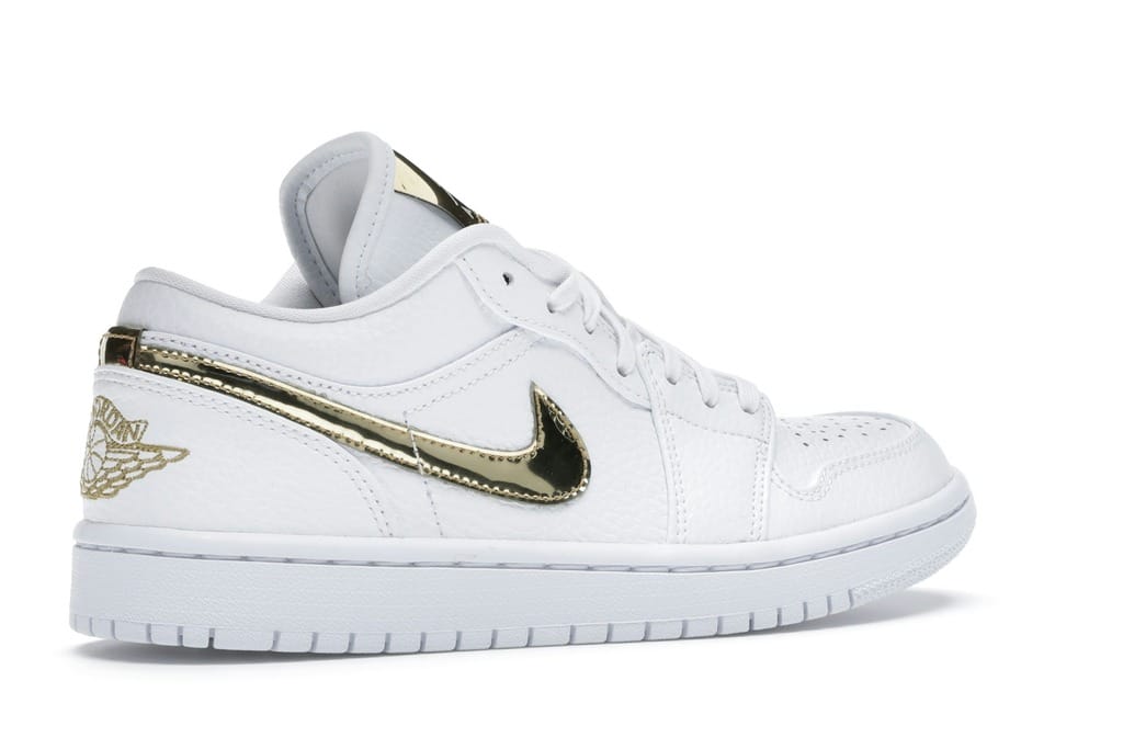 Air Jordan 1 Low White Metallic Gold Women’s CZ4776-100