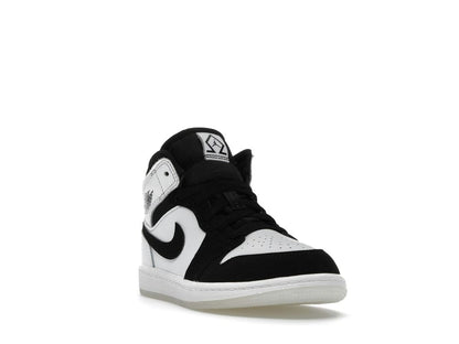 Jordan 1 Mid SE Diamond Preschool Shoes DN4323-100 White/Multicolor/Black