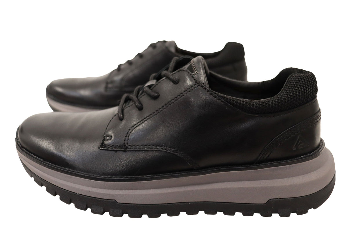Align Burne Mens Supportive Leather Comfortable Lace Up Shoes