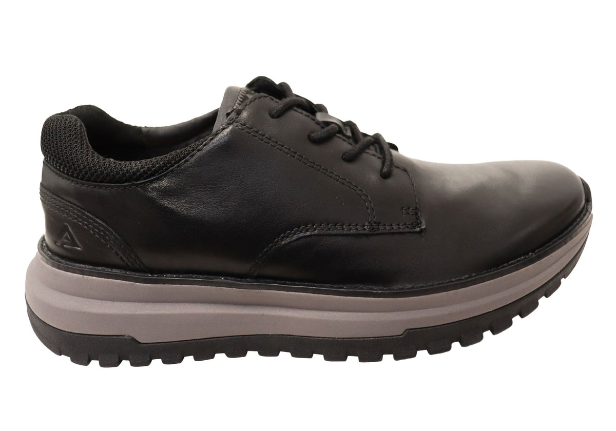Align Burne Mens Supportive Leather Comfortable Lace Up Shoes