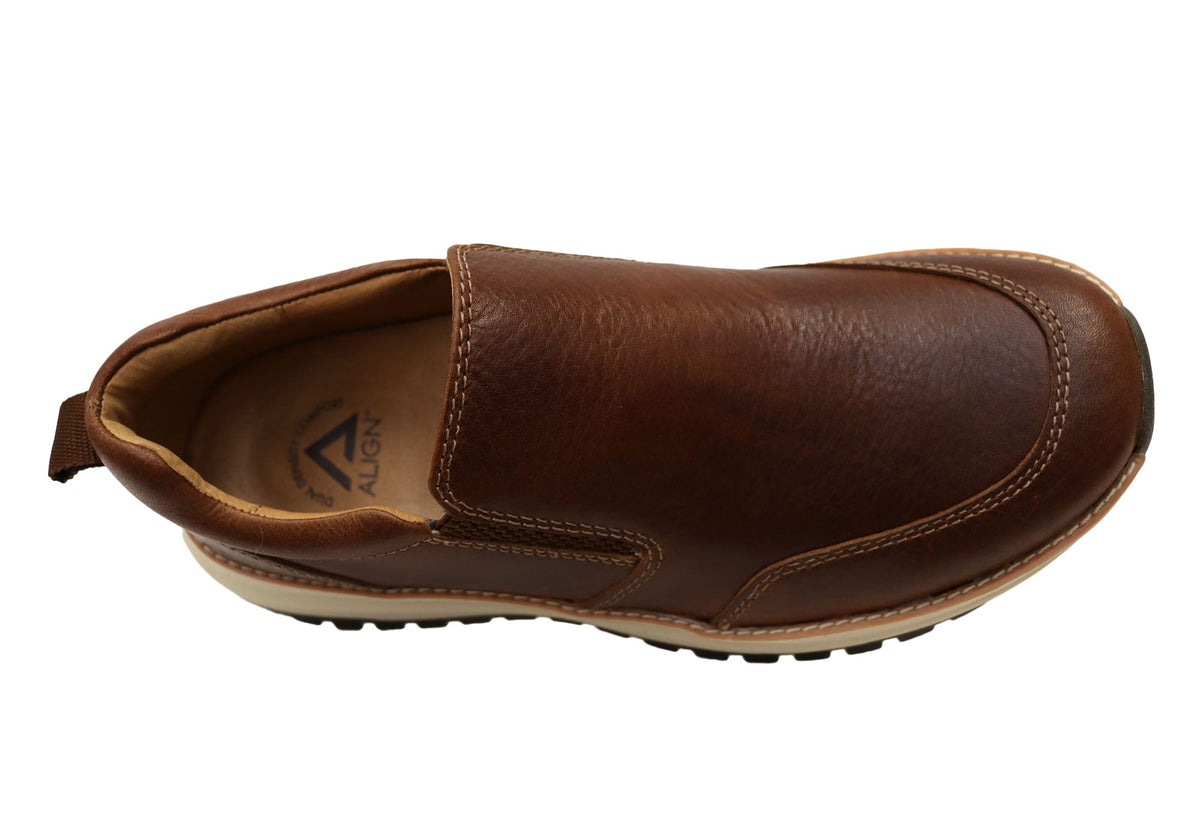 Align Buckley Mens Supportive Leather Comfortable Slip On Shoes