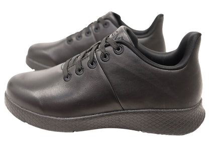 Axign Unisex Action Leather Lightweight Work Orthotic Shoes