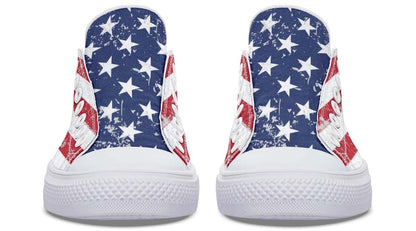 American Flag White Lowtop Sneaker