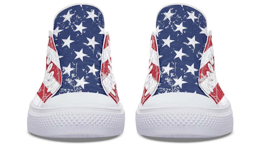 American Flag White Lowtop Sneaker