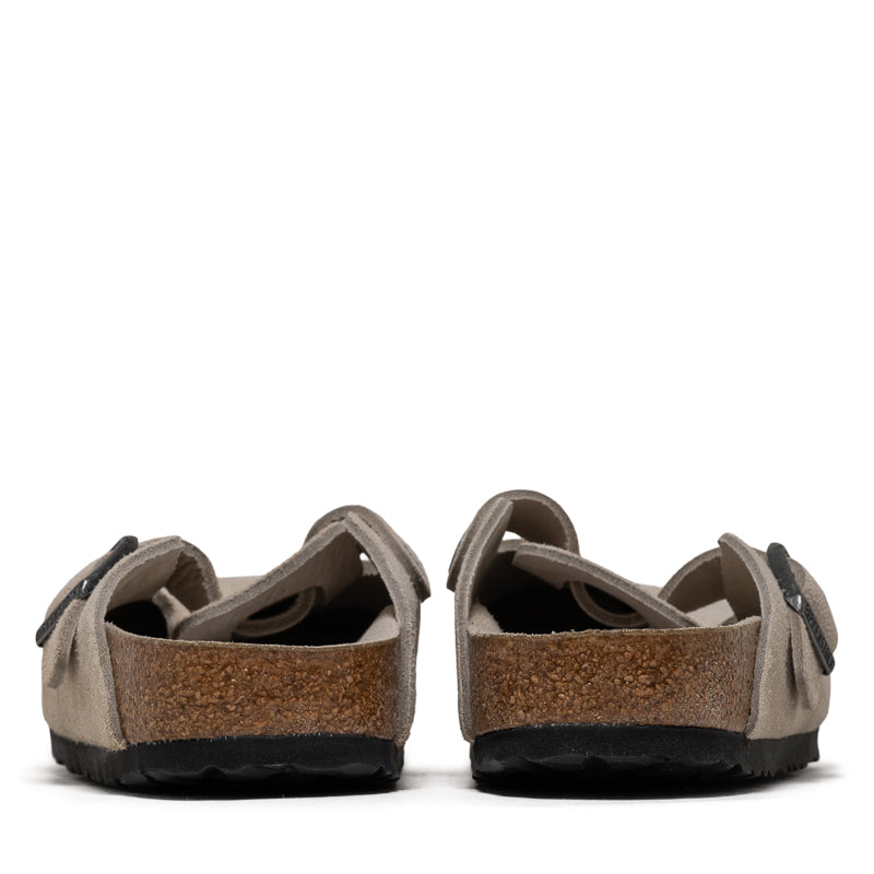 Women's Birkenstock Boston Soft Footbed Suede - Oyster Tonal