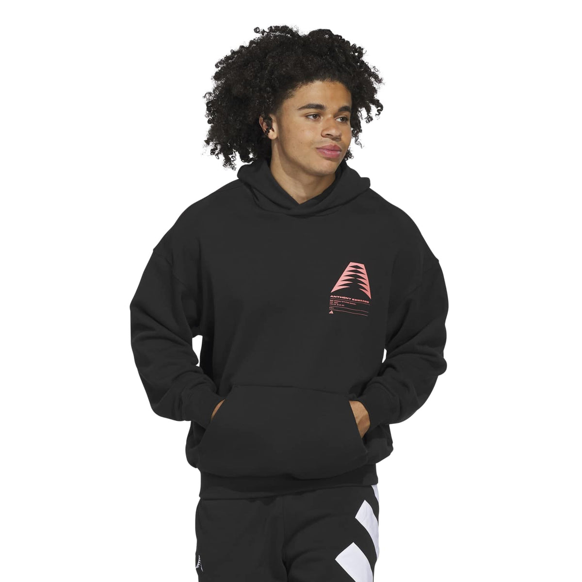 Adidas Men Anthony Edwards Schematic Hoodie Black