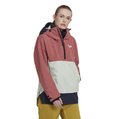 Adidas Outdoor Women 2 Layer Rain.RDY Snow Anorak Red HC7741