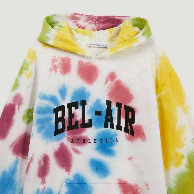 Bel-Air Athletics Men College Regular Hoodie Pastel Multicolour