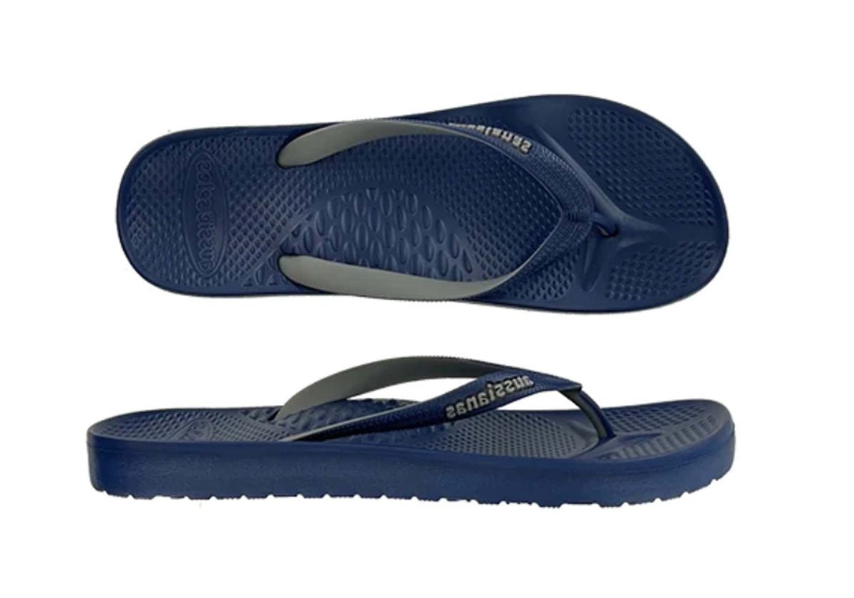 Aussie Soles Mens Comfortable 2.5 Arch Support Thongs Flip Flops