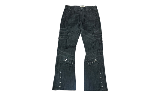 Godspeed Rockstar Flare Raw Black Cargo Pants