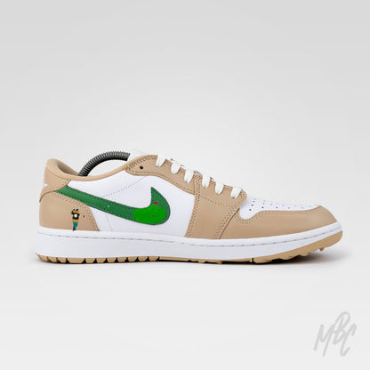 Happy Golfing Beige - Jordan 1 Low Golf Custom